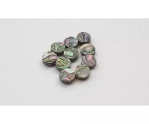 Set of 10 Real Abalone Pre-cut Dot Inlay for Custom Guitar - 6mm Diameter - Picture 1 of 2