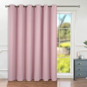 96 Inch Room Darkening Curtain Sliding Door Blackout Thermal Privacy Soundproof - Picture 1 of 12
