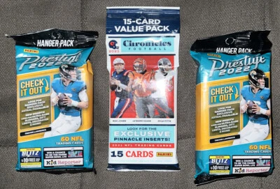 Panini Prestige 21-22 NFL Football Trading🏈Cards Hanger Pack{Mixed Lot 3 Pks} - Image 1 of 4