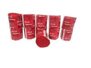 NWT Vintage Bucilla Pure Wool Latch Hook Rug Yarn Red Color 38 Lot of 11 - Picture 1 of 6