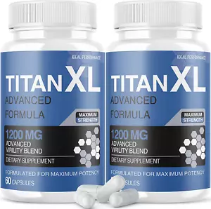(2 Pack) Titan XL Supplements Pills (120 Capsules) - Picture 1 of 1