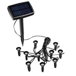 LED Solar Pflanzen Strahler klein - 10er Set  - Mini Garten Lampe Deko Leuchte - Bild 1 von 2