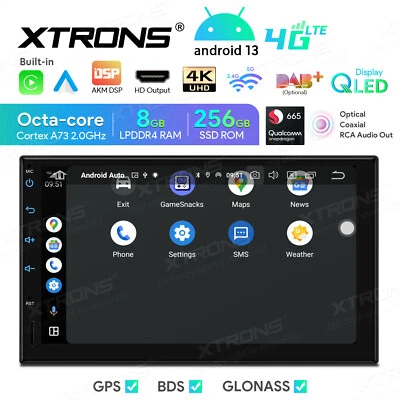XTRONS 7" QLED Qualcomm 665 Core 8G+256GB Android 13 Autoradio Doppel 2 DIN GPS - Bild 1 von 4
