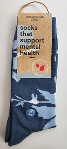 Calcetines Conscious Step Proteger SALUD MENTAL Unisex 9-14 MUJER/HOMBRE 8-13 NUEVOS CON ETIQUETAS - Imagen 1 de 2