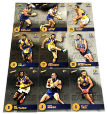 2021 SELECT AFL FOOTY STARS PRESTIGE TRADING CARD BASE TEAM SET (9)-WEST COAST