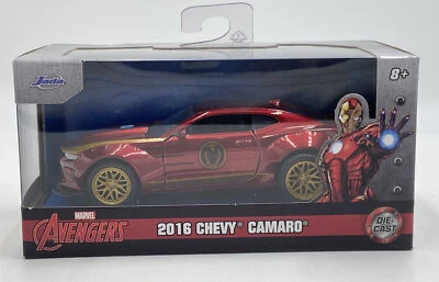Jada Toys: Marvel Avengers Ironman 2016 Chevy Camaro 1/32 Scale Brand New In Box - Image 1 of 2