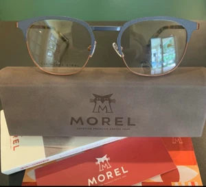 MOREL OGA mod 10154O.Matte Multicolor Clubmaster.50mm Stainless steel Eyeglasses - Picture 1 of 9