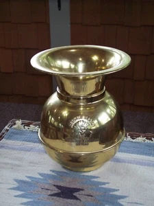 Escupitaja de tabaco para masticar vintage marca Redskin ~ patrón en relieve, base ponderada - Imagen 1 de 12