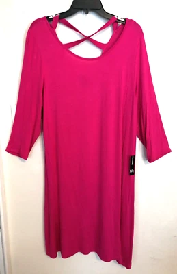 New Directions Womens Dress XL Pink Knee Length 3/4 Sleeve - Image 1 of 4