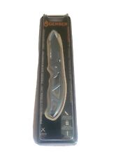Gerber Paraframe Stainless Blade and Handle Clip Folding Knife Grey New gift 