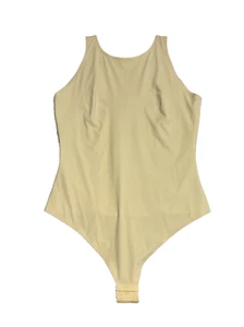 Body sfacciato Pinsy beige scoop tank clessidra modellante taglia XL nuovo con etichette - Foto 1 di 6