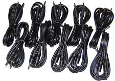 10X Stereo 6ft 3.5mm Male Plug to Male Plug Audio Sound Cable for Aux MP3 10pcs