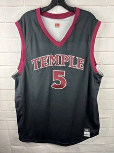 Nike Temple Owls Basketball Jersey #5 Smith Size 52 +2” Length Made In USA NCAA - Picture 1 of 10