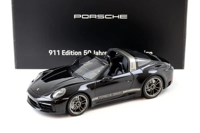 1:18 Minichamps Porsche 911 992 Targa 4 GTS NERO 50 Anni Porsche Design WAP DE - Immagine 1 di 4