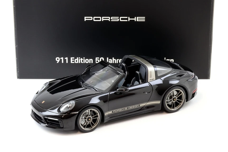1:18 Minichamps Porsche 911 992 Targa 4 GTS NERO 50 Anni Porsche Design WAP DE - Immagine 1 di 4