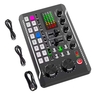 F998 Sound Card Professional Audio Mixer For Live Steaming For Music Recording - Picture 1 of 19