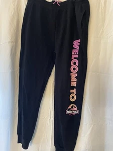 Jurassic World Dominion Sweatpants Size XXL Black Womens Joggers Drawstring - Picture 1 of 5