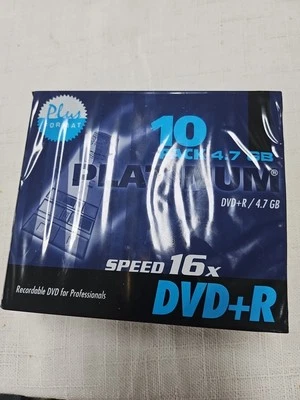 Speed 16 PLATINUM DVD+R 4,7GB (10 Stück) Slim Case, Rohlinge, NEU - Bild 1 von 3