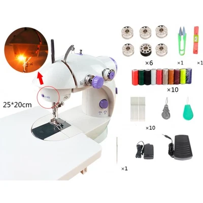 Mini Electric Sewing Machines Portable with 33PCS Sewing Tools Extension Table - Image 1 of 4