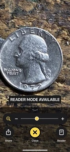 72 No Mint Mark Quarter With Double Die On Back - Picture 1 of 2