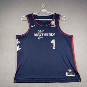 Philadelphia 76ers Jersey 3XL Blue #1 James Harden Nike City Edition Swingman - Picture 1 of 12