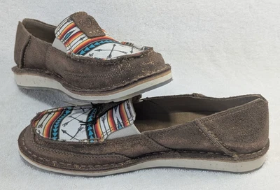 Zapatos sin cordones Ariat Cruiser oro rosa azteca estampado flecha 10046918 talla 6,5 Foto 1 de 4