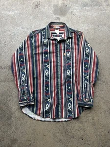 Vintage 90s Carhartt Aztec Western Style Colors Adult XL Button Up - Picture 1 of 3