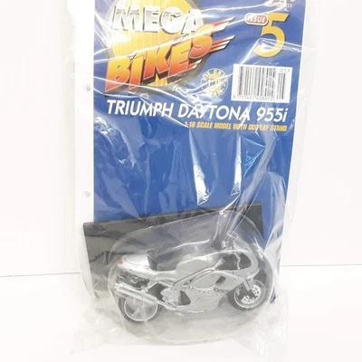 Hachette Maisto Mega Bikes 1:18 Issue 5 Triumph Daytona 955i Diecast Motorcycle - Image 1 of 3