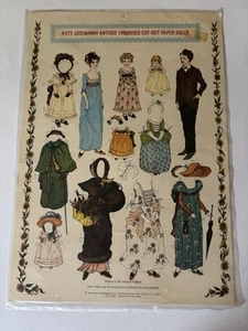 Vintage Kate Greenaway Antique Embossed Cut-Out Paper Dolls - NOS - Picture 1 of 5