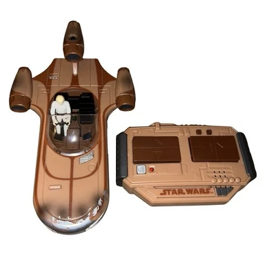 STAR WARS Air Hogs RC X-34 Land Speeder Lights/Sounds LucasFilms Landspeeder - Image 1 of 4