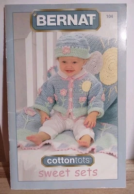 SWEET SETS BABY SWEATERS AFGHANS DIGEST SIZE KNIT & CROCHET PATTERN BOOK - Image 1 of 3