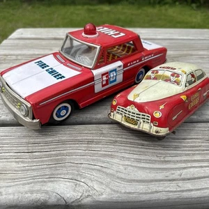 MF-204 China 1:18 FIRE DEPARTMENT CHIEF Emergency Tin Friction Car Chinese Japan - Bild 1 von 11