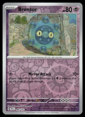 Bronzor - Reverse Holo Common SV05: Temporal Forces 068/162 NM - Image 1 of 2