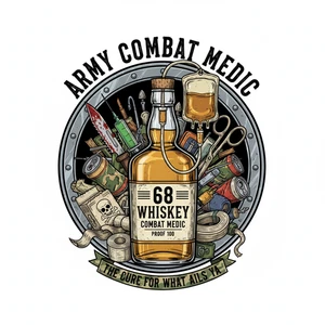 Army Combat Medic Aufkleber - Army Best Military Decal - 4" Prior Service Decal - Bild 1 von 4