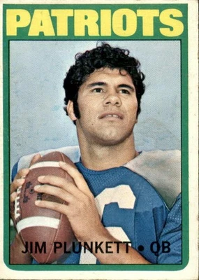 1972 Topps - Jim Plunkett #65 (RC) cartão de novato - Imagem 1 de 2