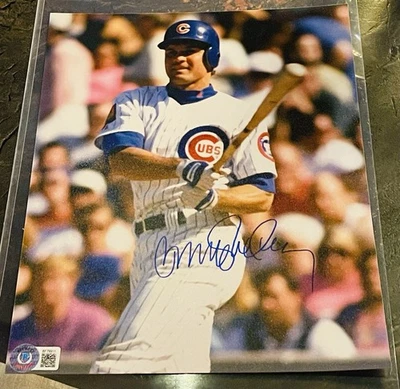 БЕЙСБОЛЬНАЯ ФОТОГРАФИЯ BAS COA RYNE SANDBERG С АВТОГРАФОМ 8x10 - Изображение 1 из 3