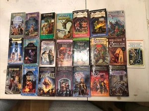 Huge Sci Fi Fantasy 22 Lot Books Forgotten Realms Dragon Lance TSR & More - Picture 1 of 20