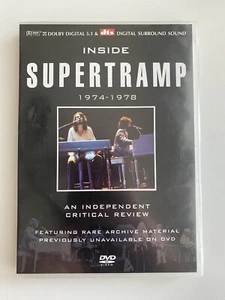 Inside Supertramp 1974-1978 (DVD, 2004) An Independent Critical Review RARE - Picture 1 of 3