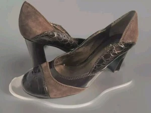 Franco Sarto Women's Size 8.5M Heels Original Brown Patent Leather - Picture 1 of 11