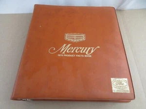 Mercury Facts Books Cougar XR7 1978 Zephyr Marquis Capri Bobcat Monarch - Imagen 1 de 8