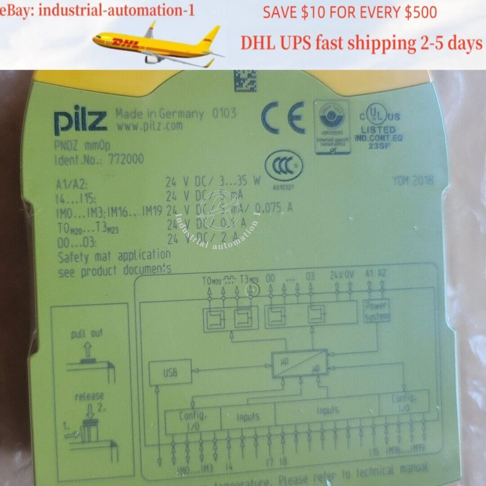 Relé de seguridad PILZ PNOZ 772000 1 pieza nuevo envío rápido Foto 1 de 1