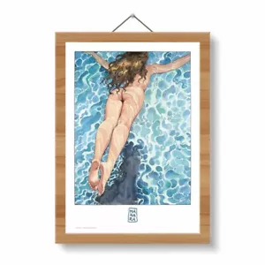 Poster Un tuffo nel blu di Milo Manara, 2024, Comicon Edizioni - Imagen 1 de 1