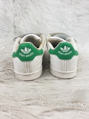 Tenis ADIDAS Stan Smith BZ0520 Blanco Verde Fácil de Montar Talla Niño Pequeño Niños 7K Foto 1 de 4