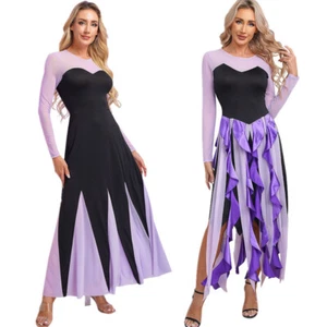 Damen Meerjungfrau Cosplay Kostüme Kleider Böse Hexenkleid Halloween Karneval - Bild 1 von 33