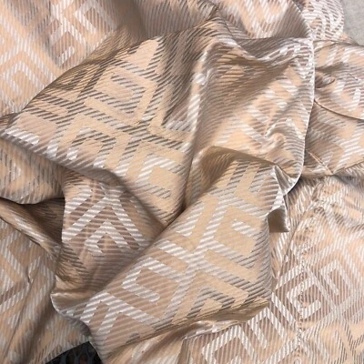 VTG Beacon Hill TAJ Salmon 100% Silk Fabric Sample 49"x88" India $168 retail - Image 1 of 4