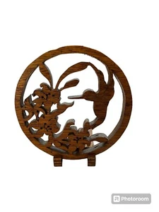 Estante botánico de madera para colibrí decoración - Imagen 1 de 3