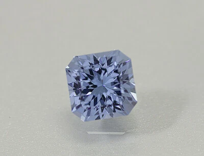Spinel. Aquamarine Color  Lab Created. Square Portuguese Cut. 6.50 cts. 10.25 mm - Image 1 of 4
