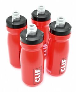 CamelBak Podium CLIF BAR 21 Oz Sport Water Bottle 4 PACK Red Black Bike Run Hike
