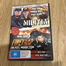 Militia + Firetrap DVD DOUBLE MOVIE PACK - Dean Cain Jennifer Beals 2000 Action