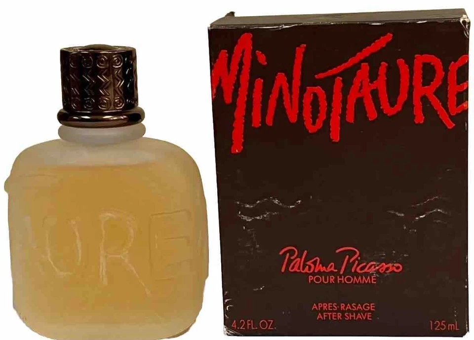 MINOTAURE de Paloma Picasso para HOMBRE: caja para después del afeitado 4,2 oz puede deshilacharse Foto 1 de 2